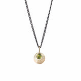 Australian Sapphire Gold Aura Pendant