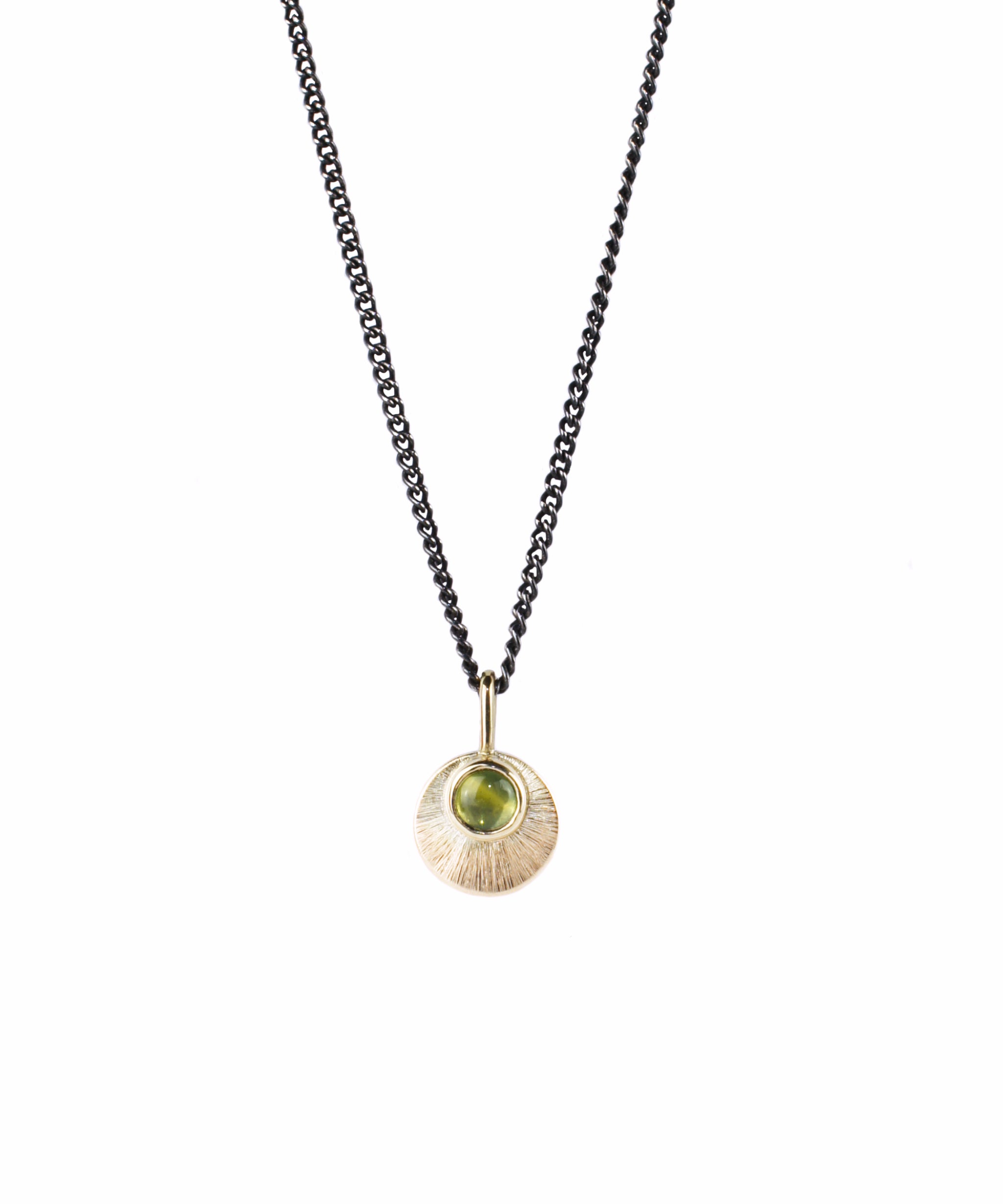 Australian Sapphire Gold Aura Pendant