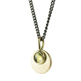 Australian Sapphire Gold Aura Pendant