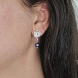 Pearl Spiral Earrings
