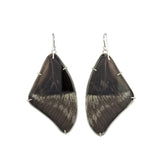 Butterfly Wing Earrings - Papilio ulysses ulysses