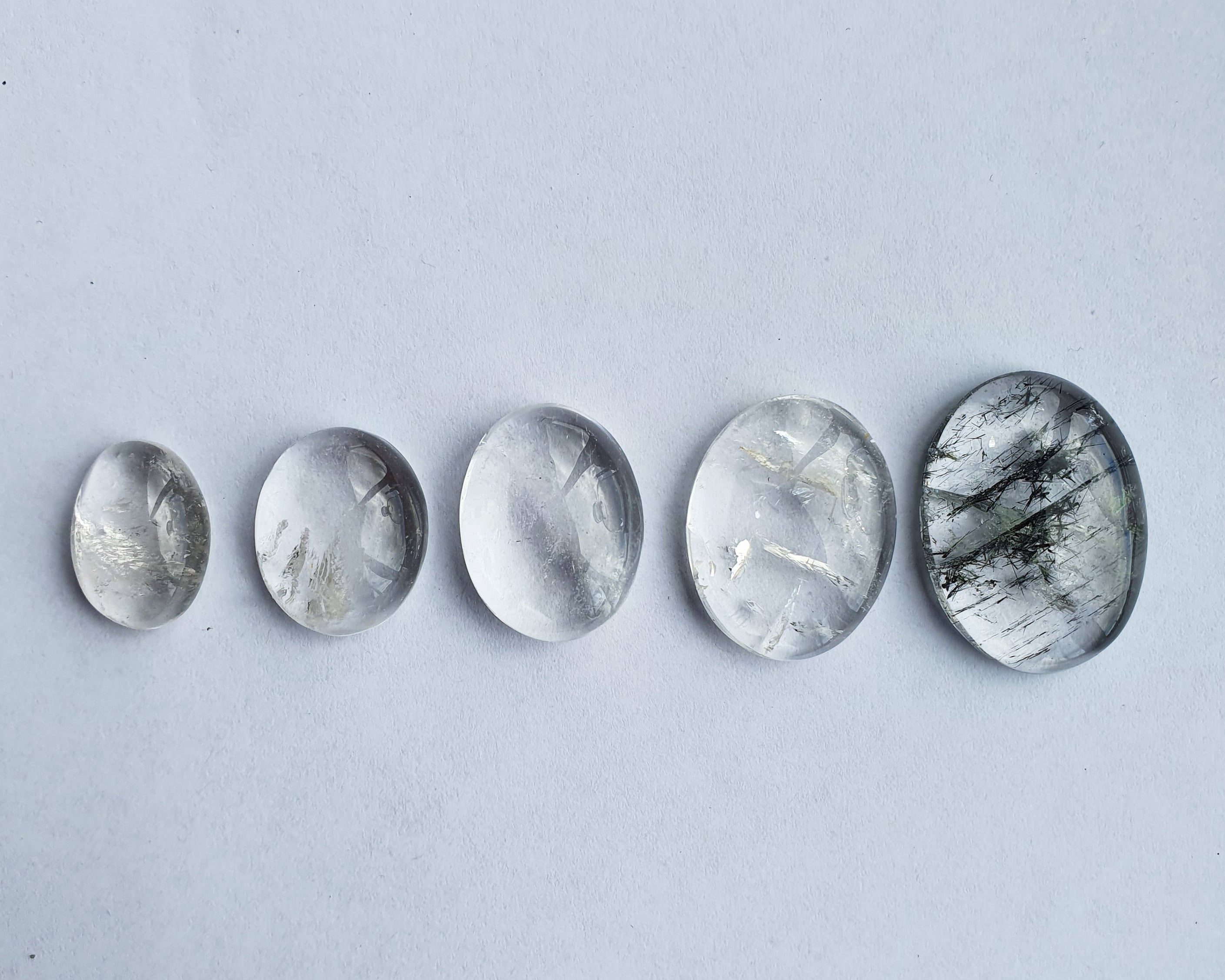 A line of Quartz Cabochons available from Emily Eliza Arlotte to be set in a Prescience Ring