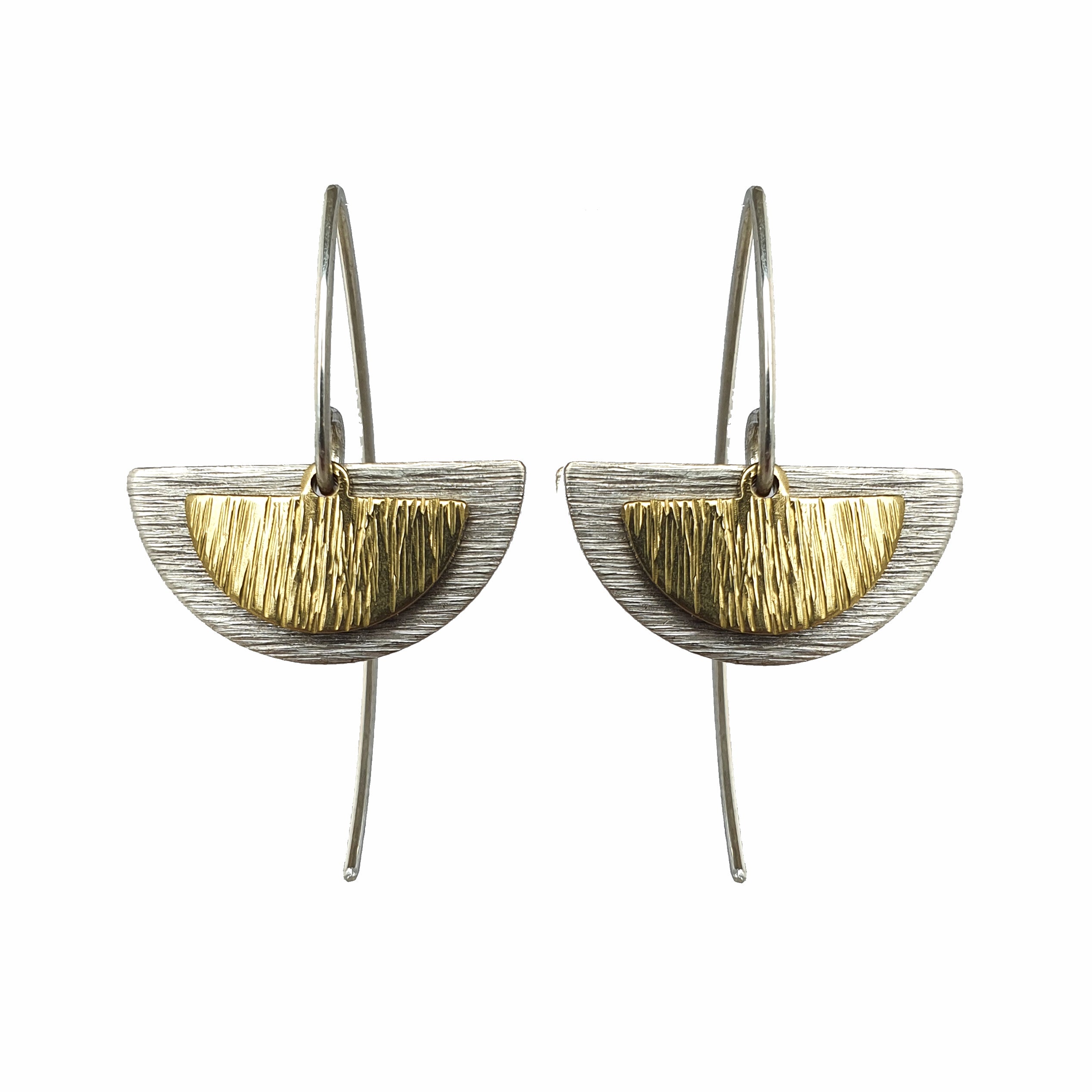 Emily Eliza Arlotte Handcrafted Fine Jewellery - Handmade Australian Tasmanian Jewelry Ethically Made Sustainable Recycled Sterling Silver Brass Copper Hook Charm Arc Earrings Half Moon Art Deco Contemporary Dainty Statement Unique Trendy Modern Necklace Boho Bohemian Gypsy Witchy Alternative Style Festival Fashion