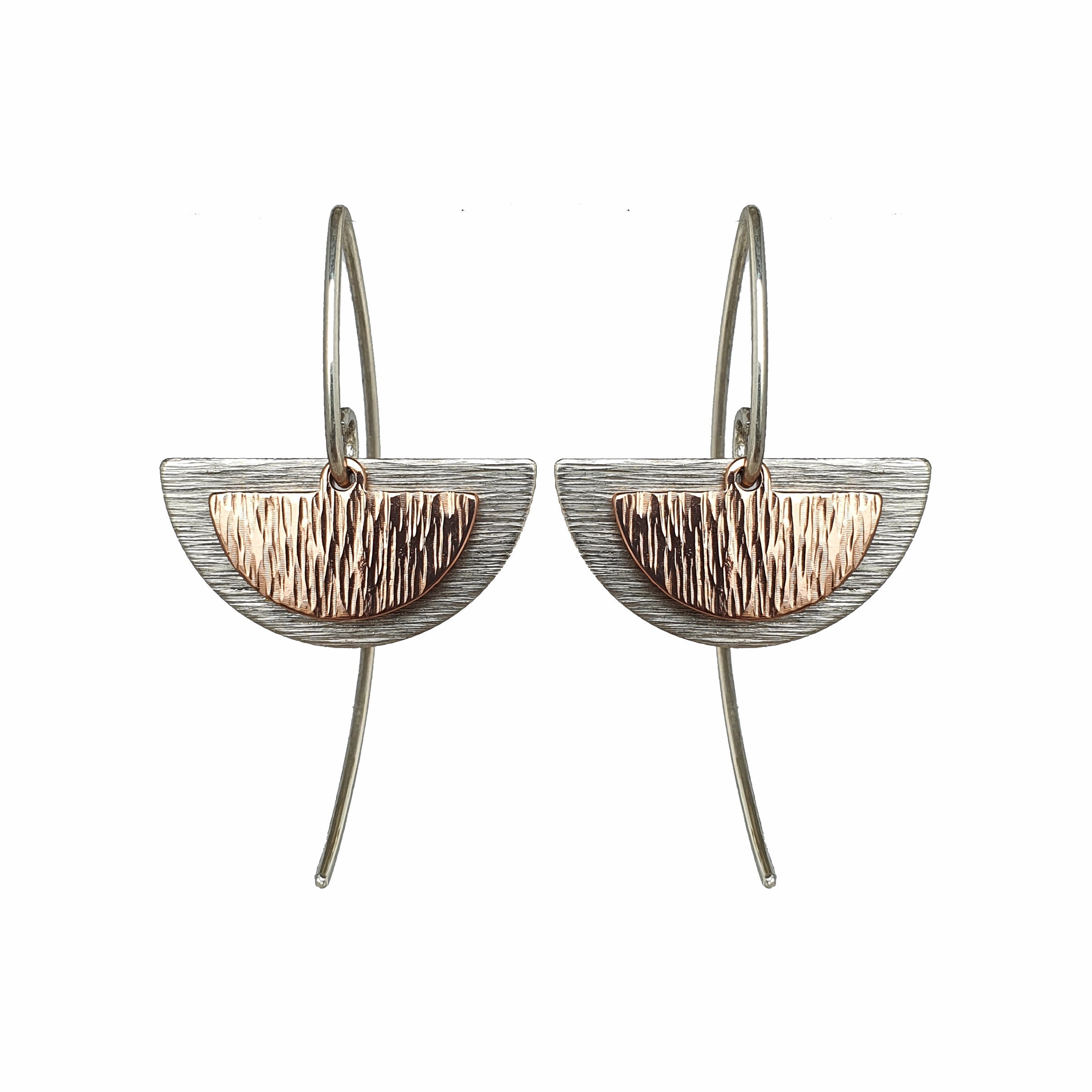 Emily Eliza Arlotte Handcrafted Fine Jewellery - Handmade Australian Tasmanian Jewelry Ethically Made Sustainable Recycled Sterling Silver Brass Copper Hook Charm Arc Earrings Half Moon Art Deco Contemporary Dainty Statement Unique Trendy Modern Necklace Boho Bohemian Gypsy Witchy Alternative Style Festival Fashion