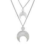 Emily Eliza Arlotte Handcrafted Fine Jewellery - Handmade Australian Tasmanian Jewelry Ethically Made Sustainable Recycled Sterling Silver Charm Necklace Half Moon Crescent Celestial Goddess Pendant Contemporary Dainty Statement Unique Trendy Modern Necklace Boho Bohemian Gypsy Witchy Alternative Style Festival Fashion