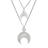 Emily Eliza Arlotte Handcrafted Fine Jewellery - Handmade Australian Tasmanian Jewelry Ethically Made Sustainable Recycled Sterling Silver Charm Necklace Half Moon Crescent Celestial Goddess Pendant Contemporary Dainty Statement Unique Trendy Modern Necklace Boho Bohemian Gypsy Witchy Alternative Style Festival Fashion