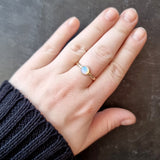 Magical Crystal Opal Gold Ring