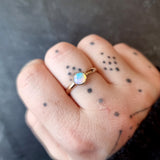 Magical Crystal Opal Gold Ring
