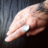 Emily Eliza Arlotte Handcrafted Fine Jewellery - Handmade Australian Tasmanian Jewelry Quartz Inclusions Gemstone Crystal Recycled Sterling Silver Ring Contemporary Chunky Statement Unique Trendy Modern Necklace Boho Bohemian Gypsy Witchy Alternative Style Festival Fashion Shop Online Boutique 